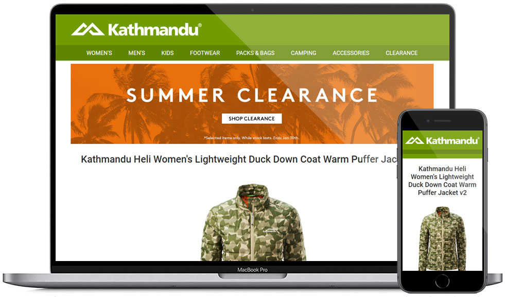 Kathmandu eBay Tempate Design