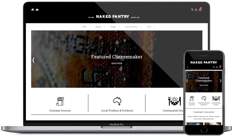 Naked Pantry - Shopify Website Design