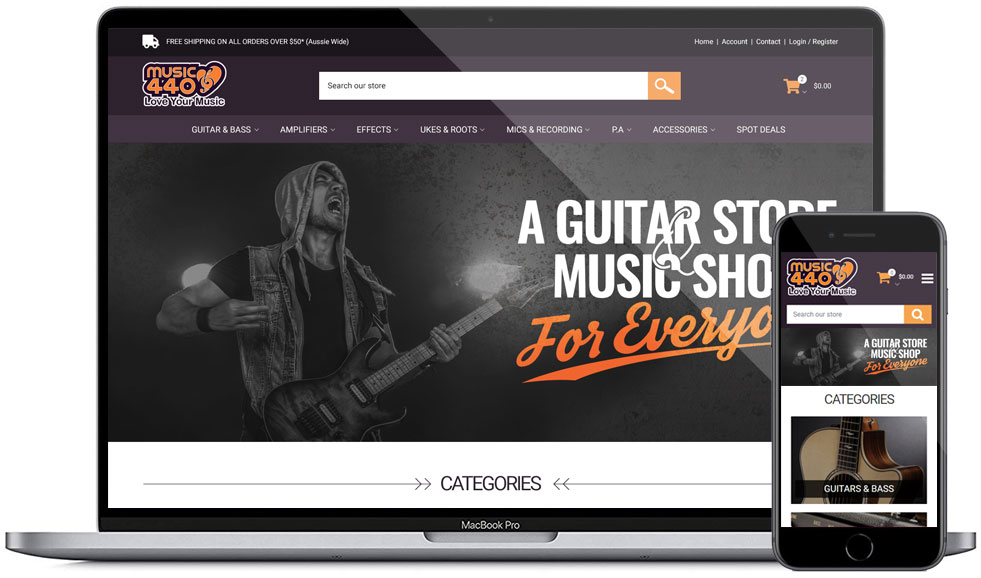 Music440 - Shopify Website Design